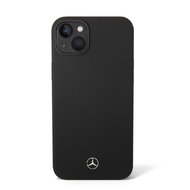 Mercedes Liquid Silicone Zadní Kryt pro iPhone 14 Pro Black