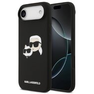 Karl Lagerfeld zadní kryt pro iPhone Air, Liquid Silicone Double Heads MagSafe - černá