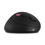 Connect IT For Health ergonomická vertikální bezdrátová myš (+1x AA baterie) - černá Connect IT For Health ergonomická vertikální bezdrátová myš (+1x AA baterie) - černá