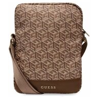 Guess Pouch 10" G Cube Stripe Brown